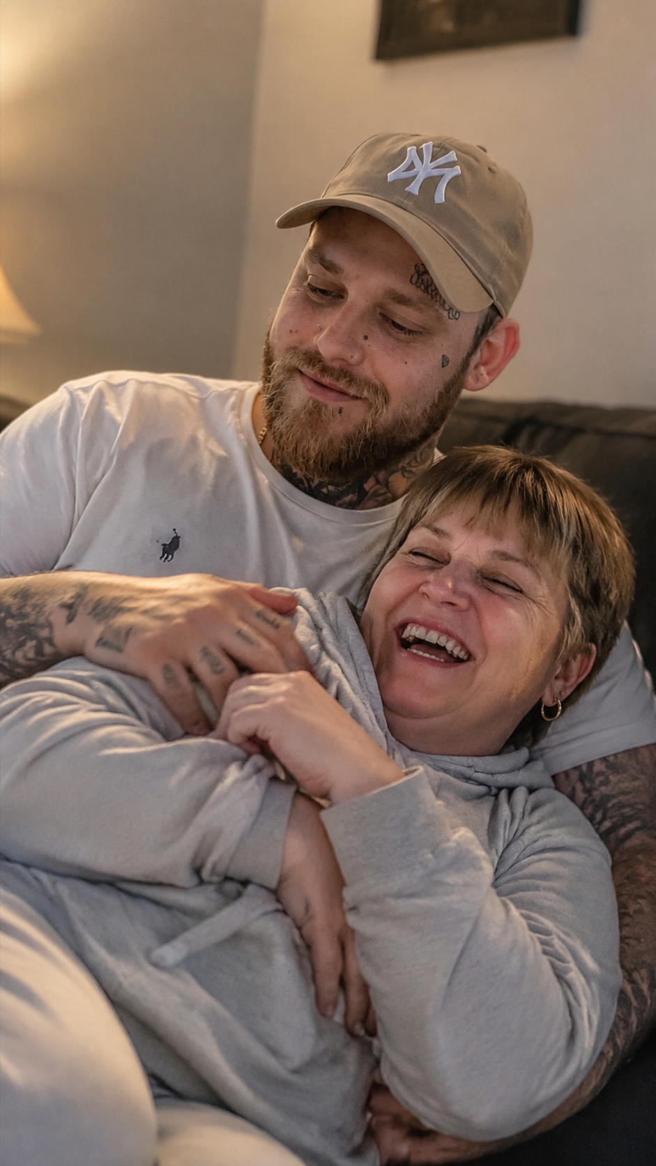 gpt-image-2 render: Playful Couple Portrait, Holding Her Like A Baby, Laughing