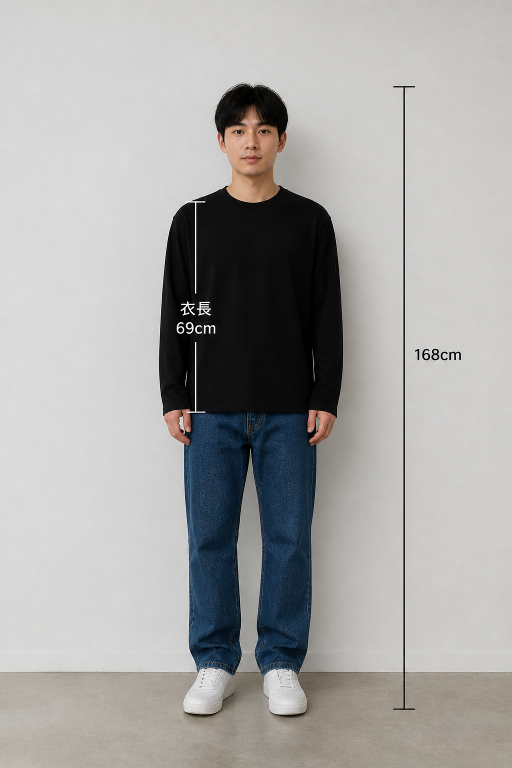 gpt-image-2 render: Man In Black Long-Sleeve Shirt And Blue Jeans