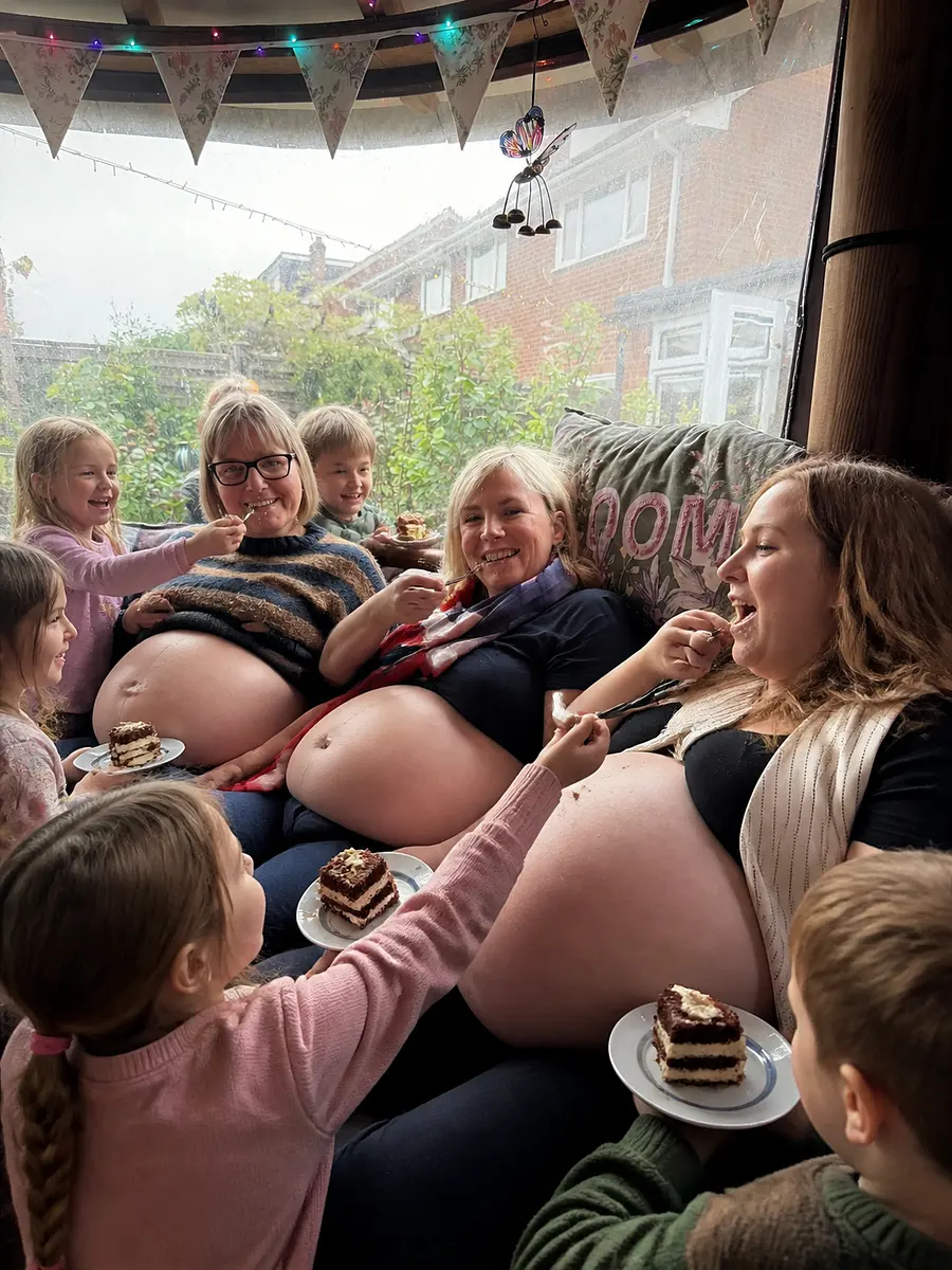 Make them all have fat belly’s and be fed  lots of cake by a group of little kids