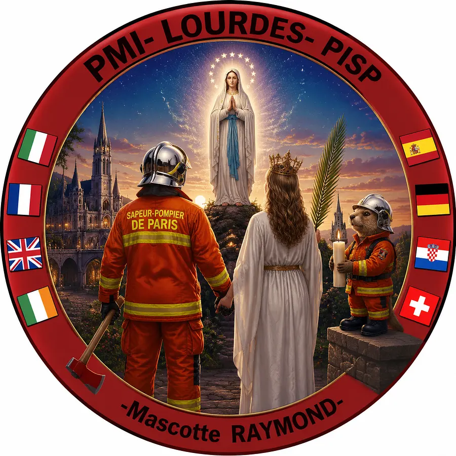 un pompier de Paris en tenue de feu orange avec un casque argent de pompiers ...