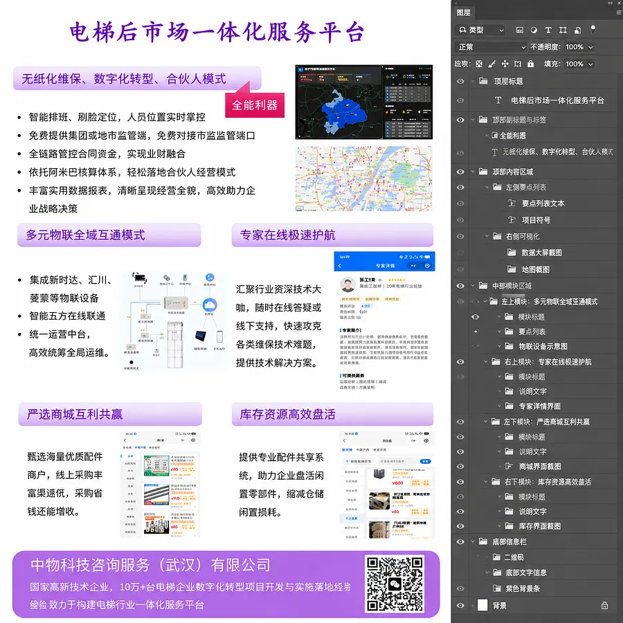按照这个帮我生成一份带分层的PSD文件给我
