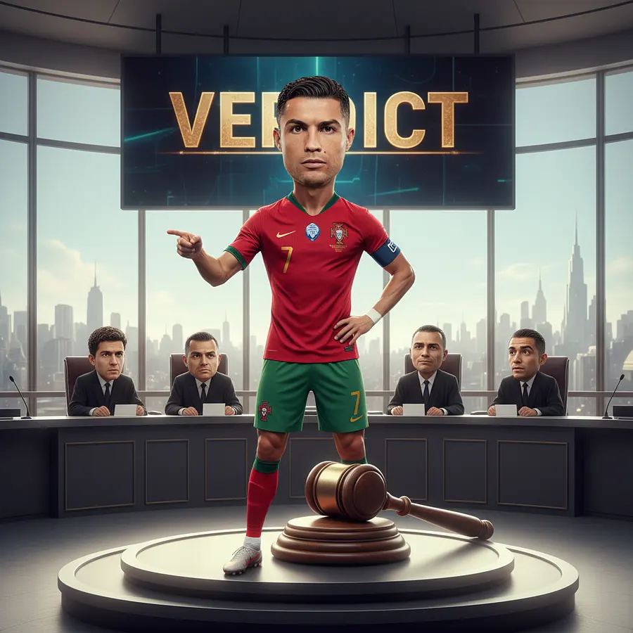 Cristiano Ronaldo:  - Realistic human body  - Slightly exaggerated large head...