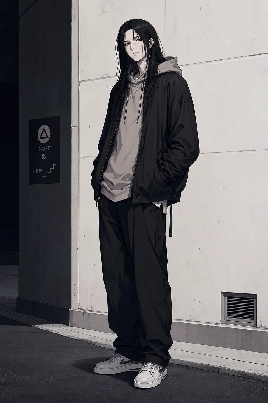 想要畫一個全職獵人的伊爾謎。24歲，穿休閒服