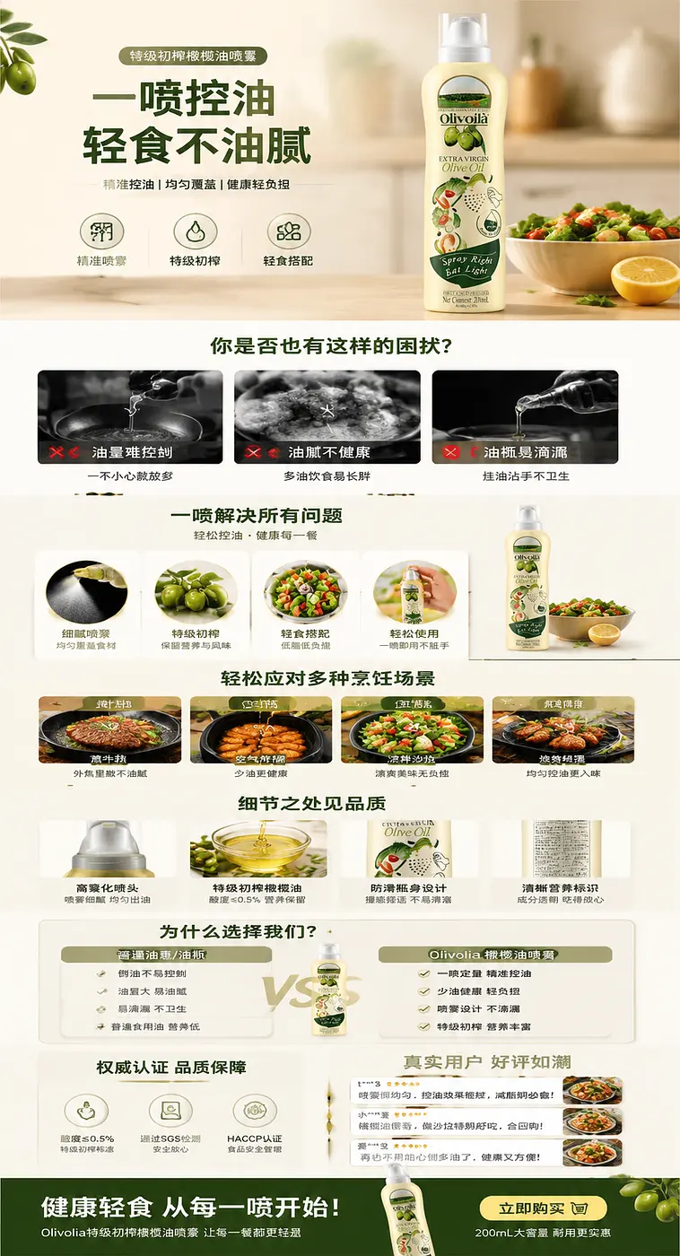 电商详情页长图设计，竖版排版，宽度620px，高度自适应，
产品为：【产品名称】，风格简约高级，符合抖音电商爆款视觉，

整体分为多个模块，信息层级清晰，转化导向强：

1. 首屏吸引...