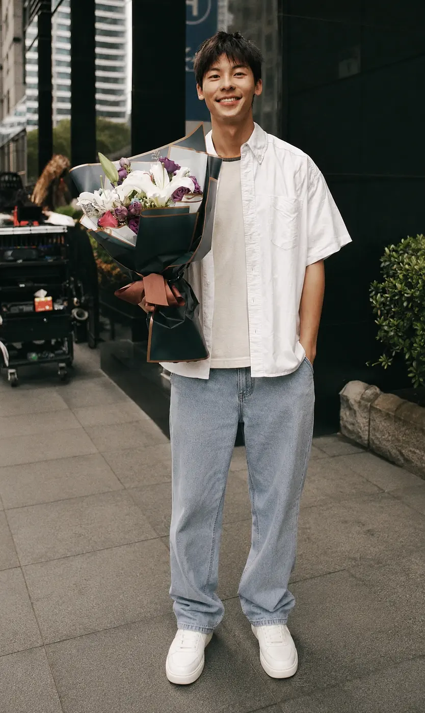 幫我延伸到全身照，樣子不變