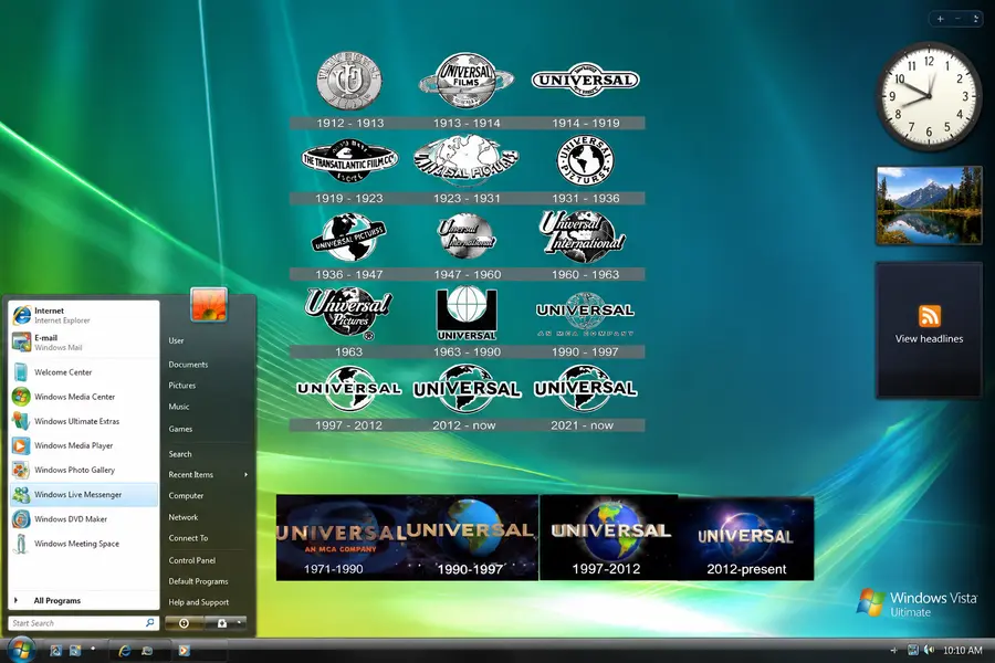 Universal Logos and Windows Vista