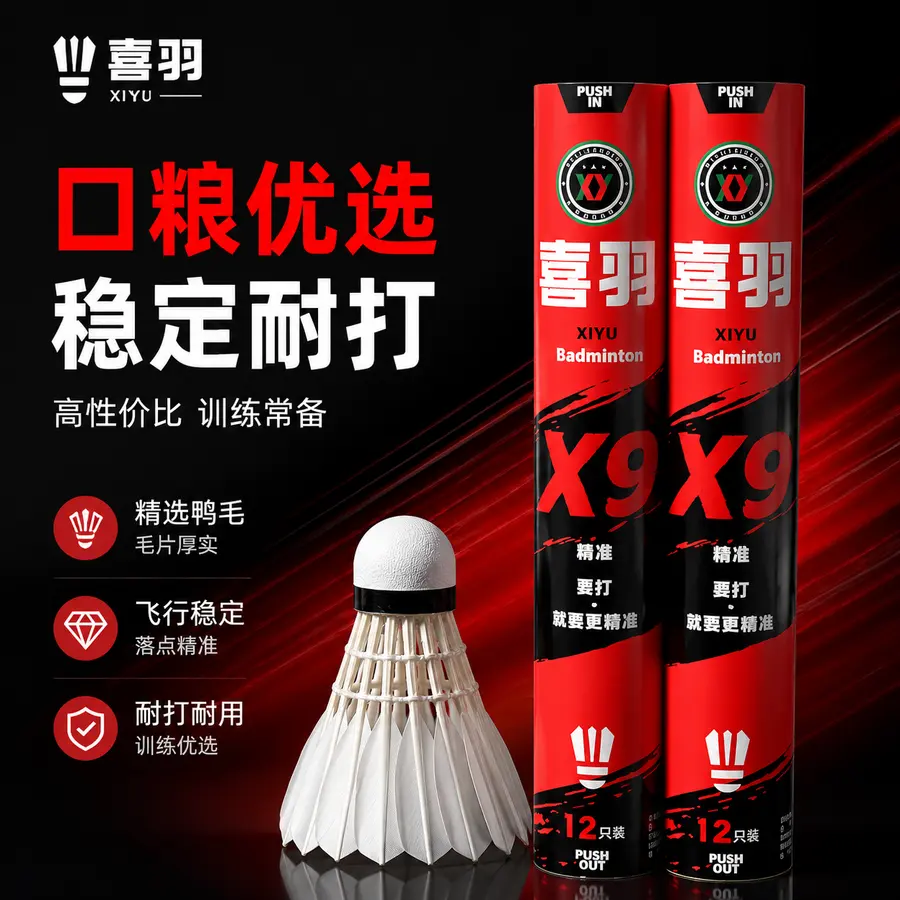 做高端电商主图，pdd用，品牌为喜羽，这款为口粮球
