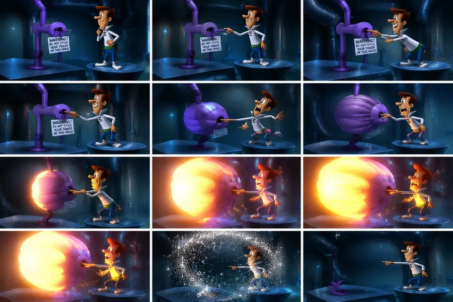 george jetson comic (jetsons movie) 3d cgi