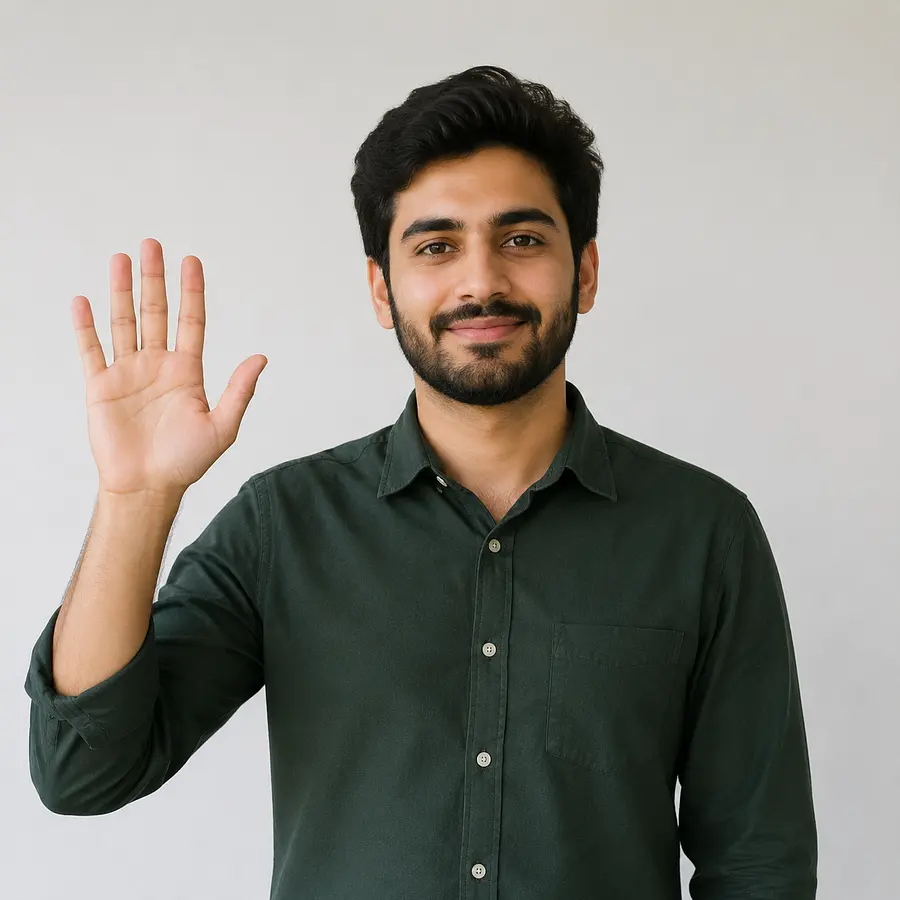 Left hand up
