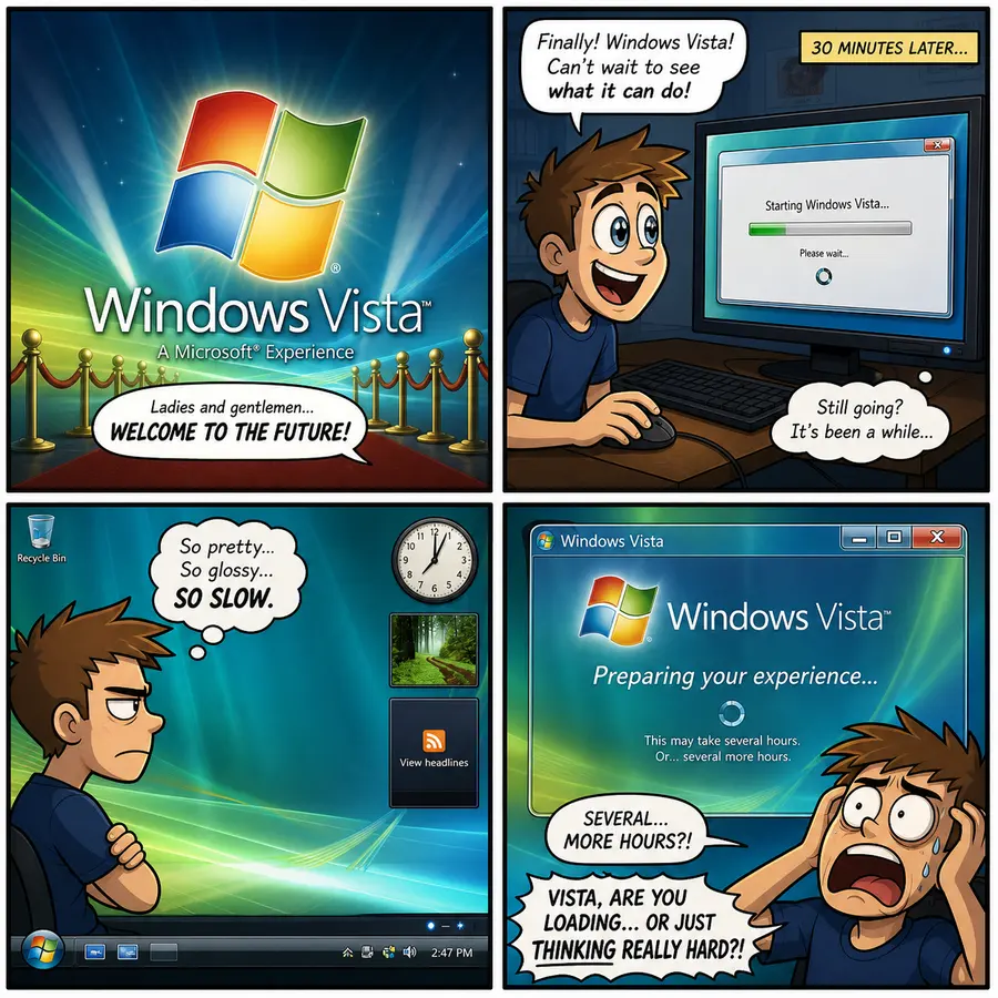 WINDOWS VISTA COMIC