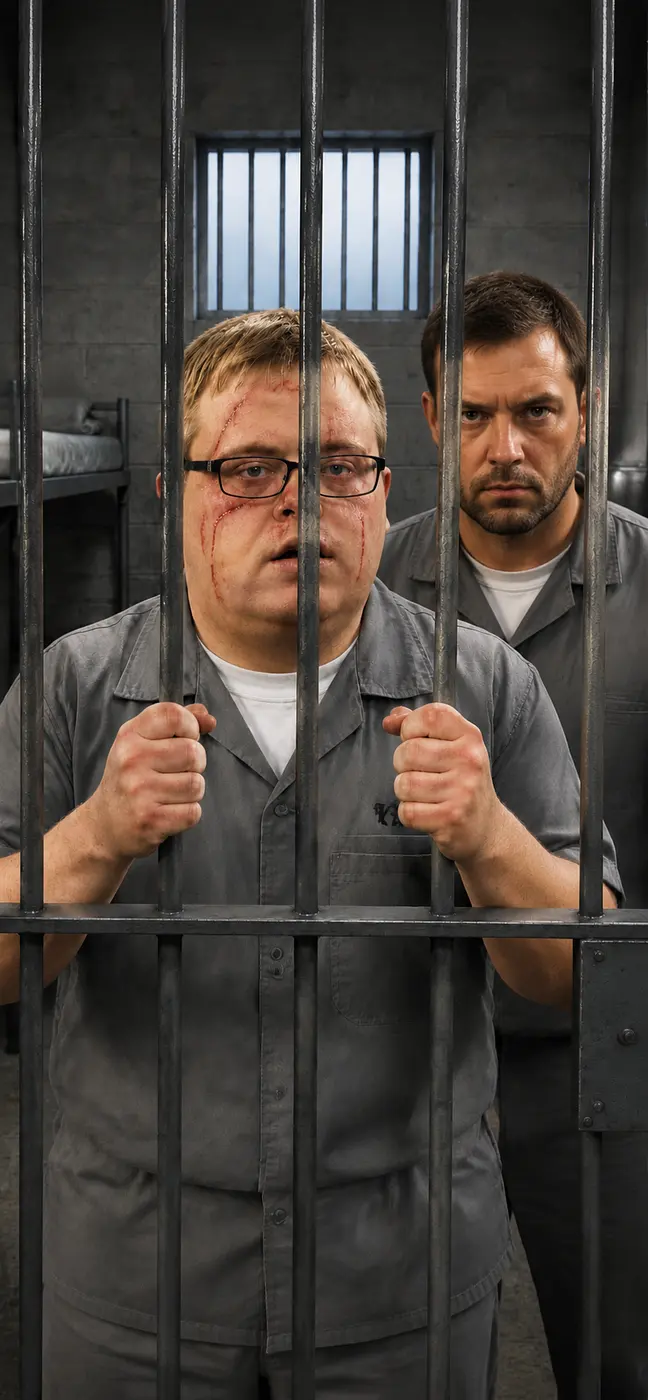 Put another male person inside the prison cell with him