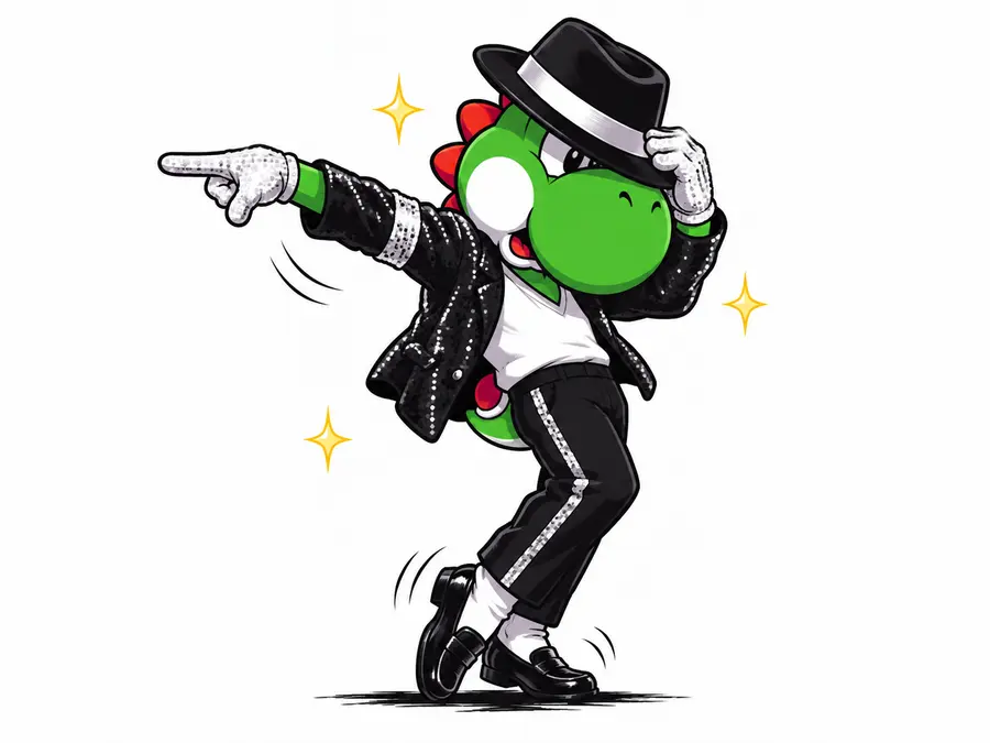 Make it dress up as Michael Jackson and make him do a Michael Jackson