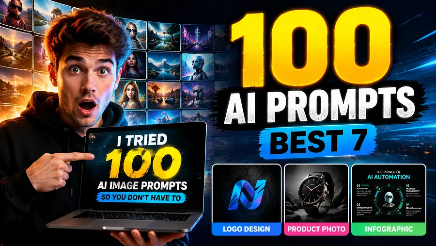 gpt-image-2 render: YouTube thumbnail generator concept based on awesome-gpt-image-2 Case 110. Design a high-click-th...