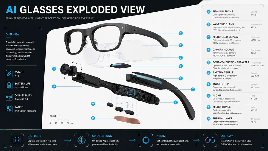 gpt-image-2 render: Tech product exploded view infographic based on awesome-gpt-image-2 Case 333. Create a 16:9 engin...