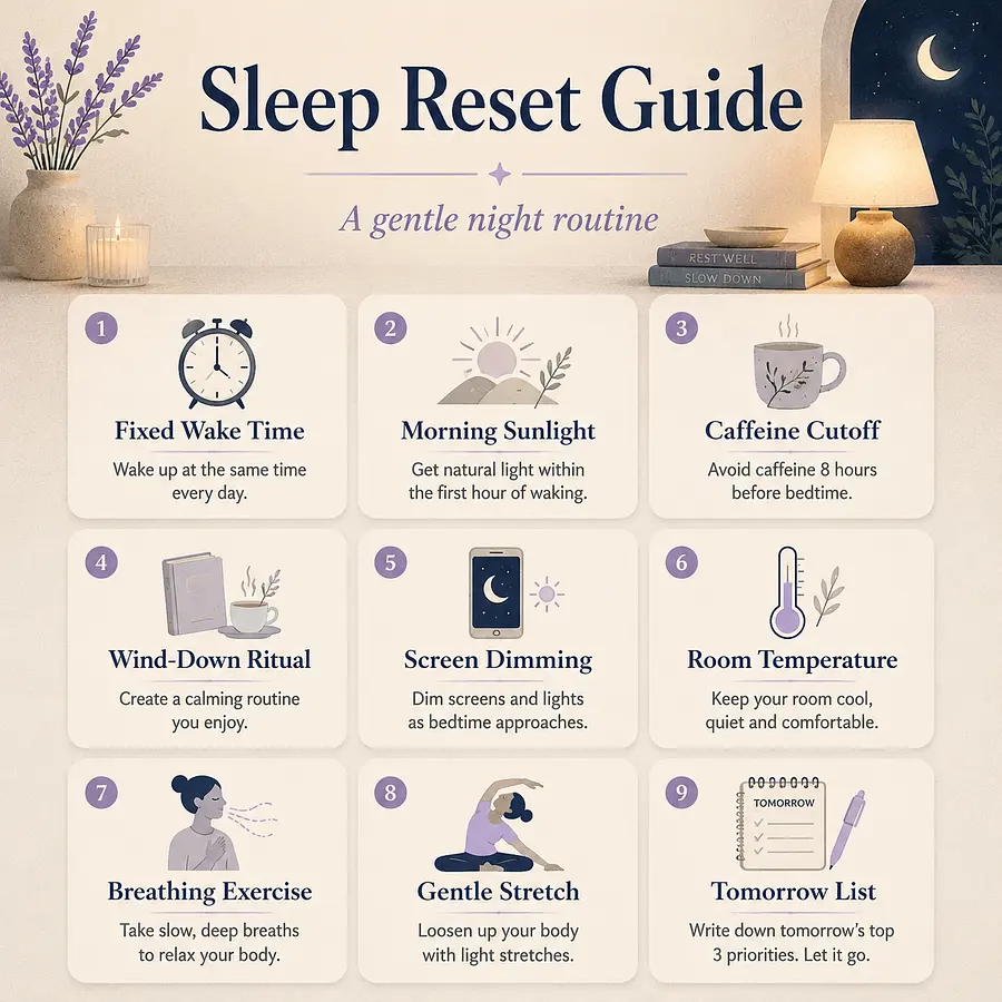 gpt-image-2 render: Wellness infographic poster based on awesome-gpt-image-2 Case 235. Create a soothing square 1:1 "...