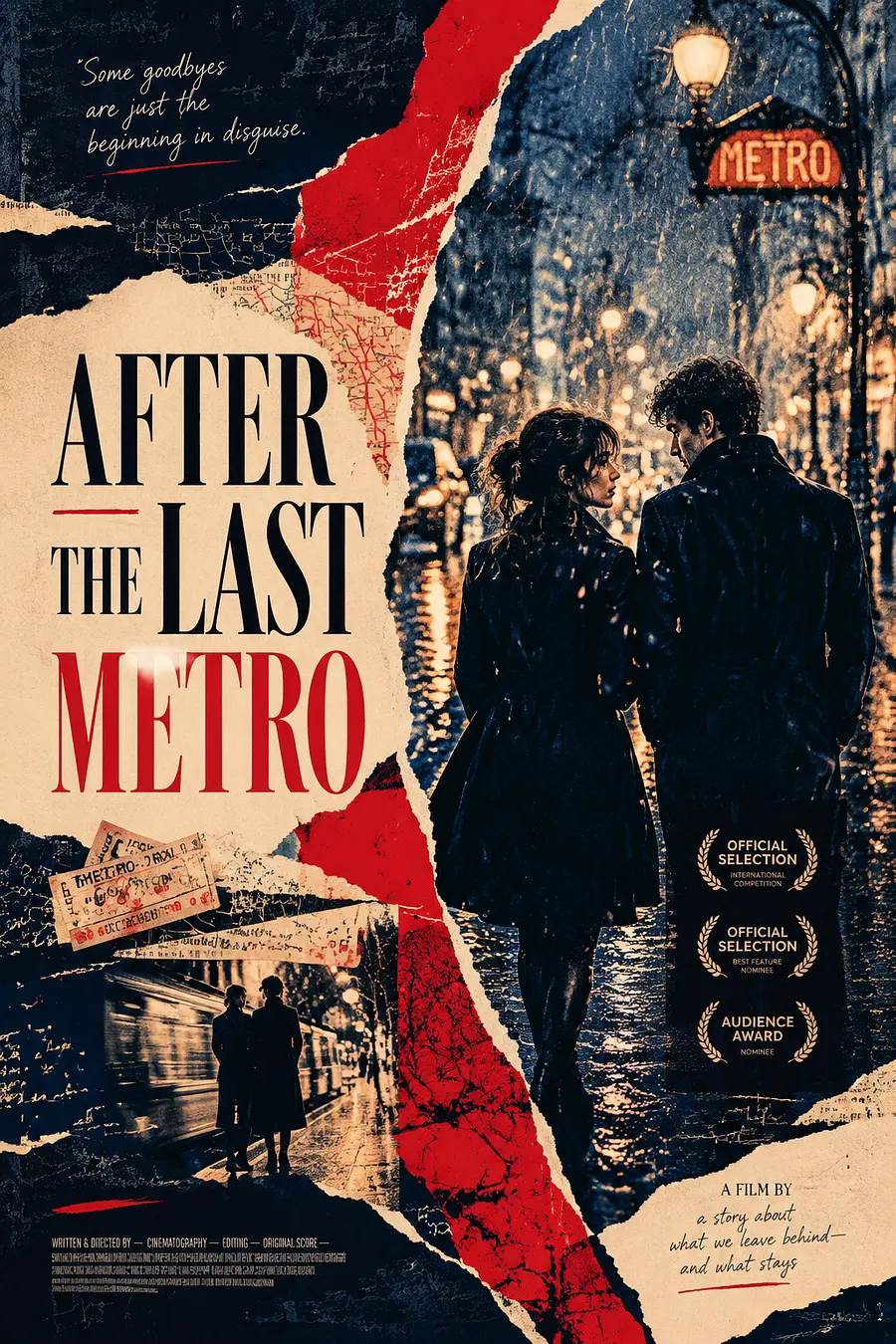 gpt-image-2 render: AI movie poster generator concept based on awesome-gpt-image-2 Case 345. Create a 2:3 French New ...