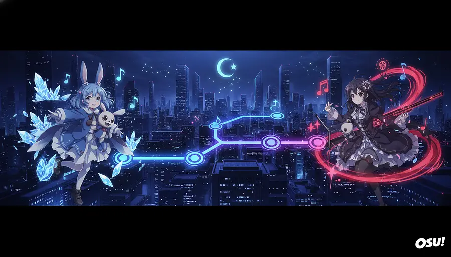 Créame una imagen para un fondo e pantalla para pc de resolución 1366x768 de Cómo sería una colab...