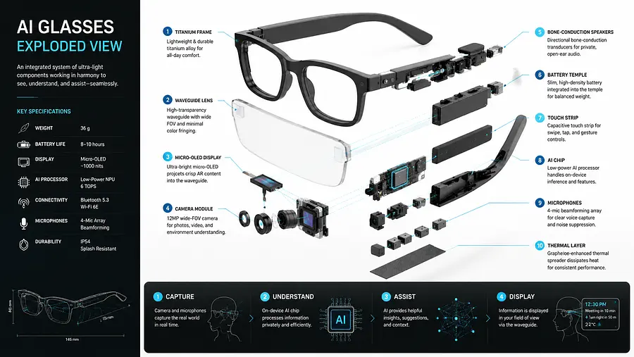 Tech product exploded view infographic based on awesome-gpt-image-2 Case 333....
