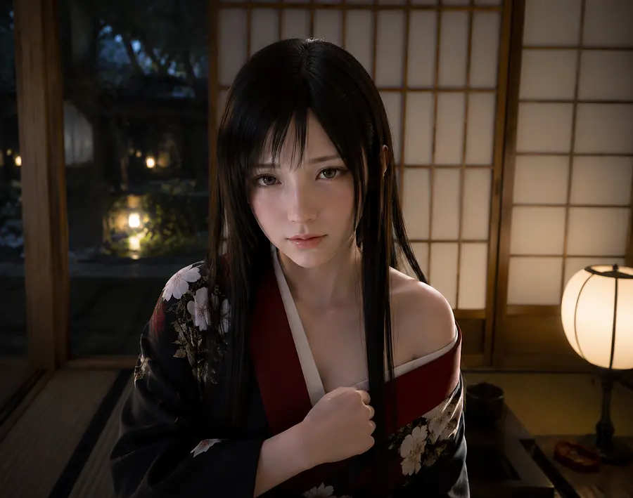 生成美少女万华镜游戏的写实画风图片