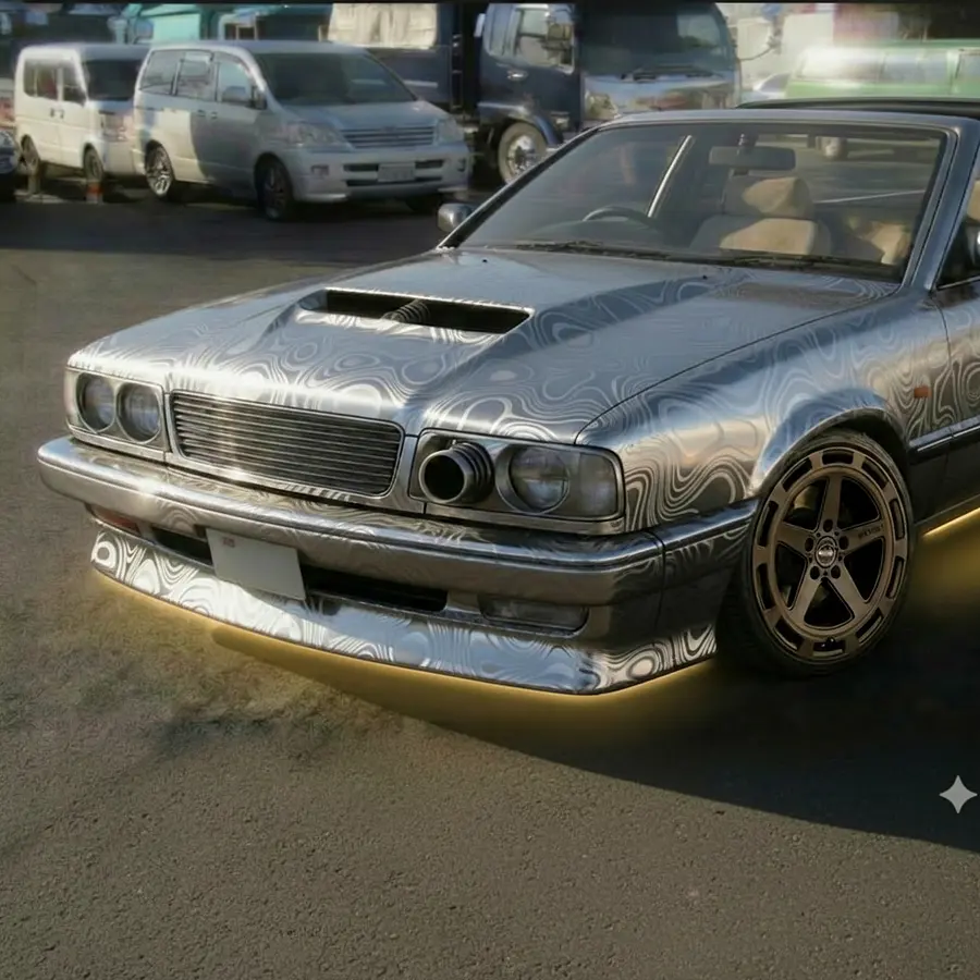Paint the whole vehicle in chrome Damascus