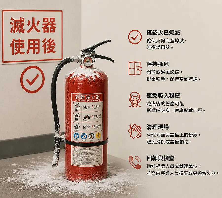 滅火器使用後