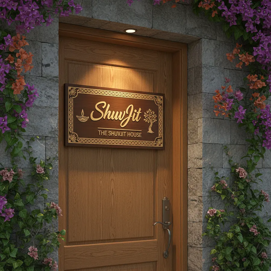 Hi create a name plate for my house with ShuvJit.
You can share share images...