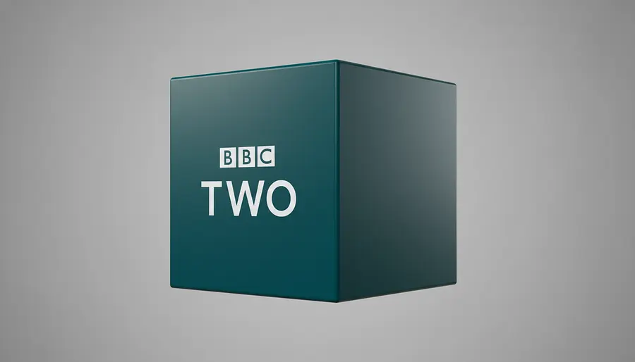 Create #00414b colour cube with BBC Two logo 2007 image